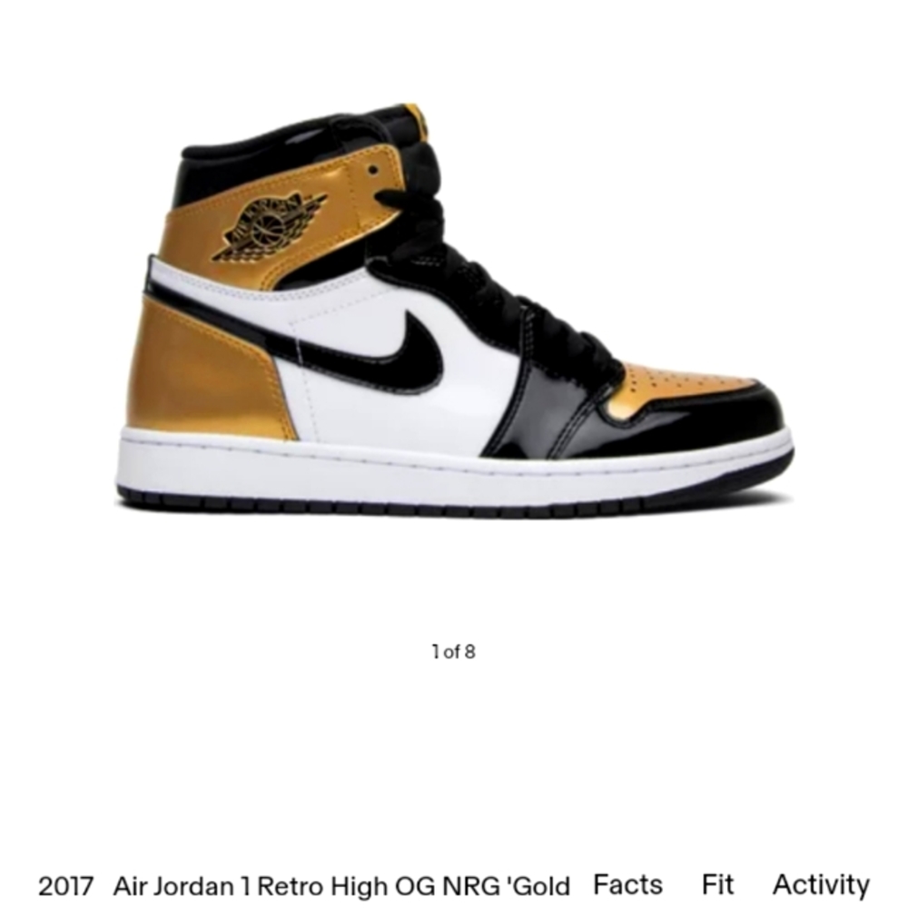 Air Jordan 1 Retro High OG NRG Gold Facts